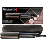 Remington Glätteisen Proluxe [extra breite Keramikstylingplatten 110 x 50mm, OPTIheat Technologie, Pro+Einstellung für schonendes Styling, digitales Display, schnellaufheizend] Haarglätter S9150B