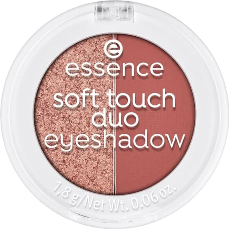 essence cosmetics soft touch duo eyeshadow, Braun, langanhaltend, sofortiges Ergebnis, vegan, ohne Mikroplastikpartikel, Nanopartikel frei, ohne Parfüm, 1er Pack (1.8g) – Bild 1