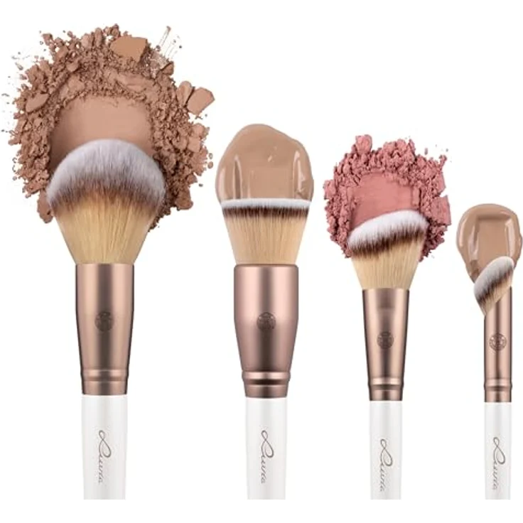Luvia Cosmetics Complete Face Set Prime Vegan, Make-up Pinselset mit Blush-, Foundation- und Puder-Pinseln, tierversuchsfrei und in eleganter Geschenkverpackung – Bild 3