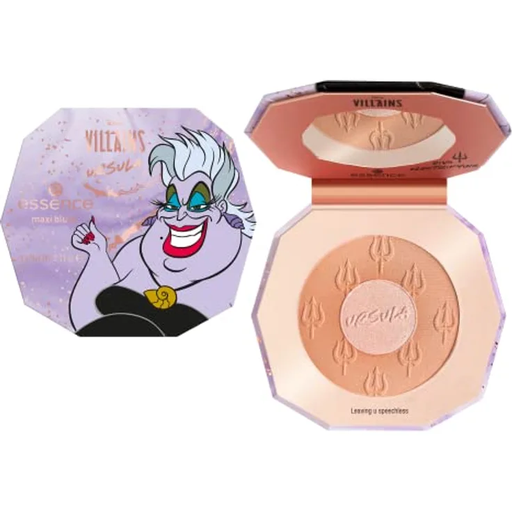 essence Disney Villains Ursula maxi blush, Nr. 02 Leaving u speechless, mehrfarbig, 2 Nude-Töne, hochpigmentiert, matt (9g)