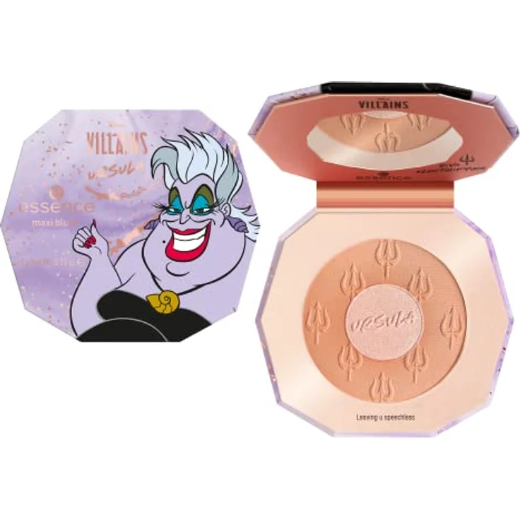 essence Disney Villains Ursula maxi blush, Nr. 02 Leaving u speechless, mehrfarbig, 2 Nude-Töne, hochpigmentiert, matt (9g) – Bild 1
