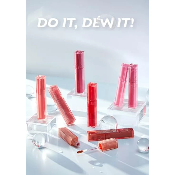 rom&nd Dewyful Water Tönung Lipgloss 5g, nicht klebende wasserbasierte Formel, Farbe 07 CHERRY WAY – Bild 2