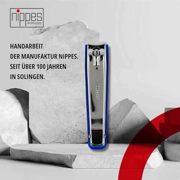 Nippes Solingen Fuß-Nagelknipser, Inkl. Nagelfang, Kunststoff, 8 cm, Blau, 557 E – Bild 5