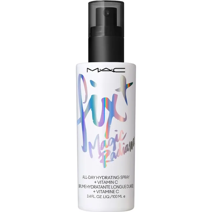 MAC Fix + Magic Radiance, Fixing Spray & Fixierpuder mit feuchtigkeitsspendender Formel, 100 ml