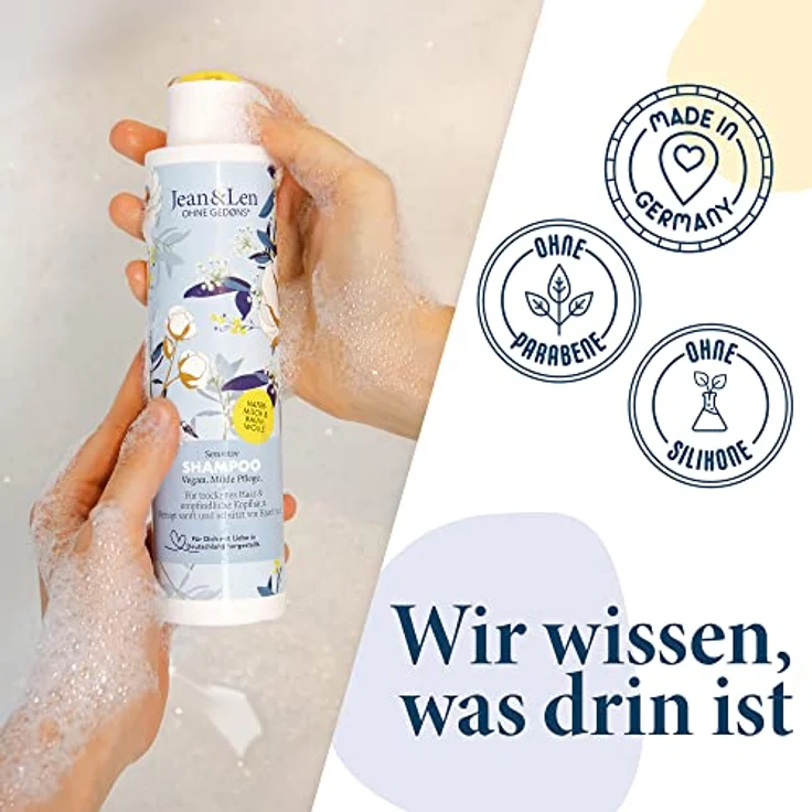Jean & Len Philosophie Hafermilch & Baumwollsamenöl Haarshampoo 300 ml – Bild 6