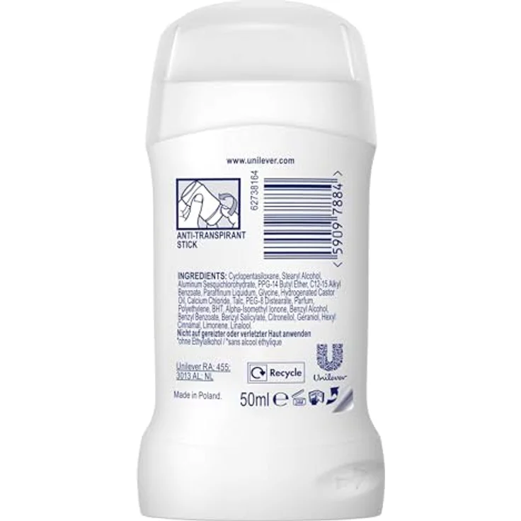 Rexona Nonstop Protection Deo Stick Cotton Dry Anti Transpirant, 72 Stunden Schutz vor Schweiß und Körpergeruch 50 ml – Bild 2