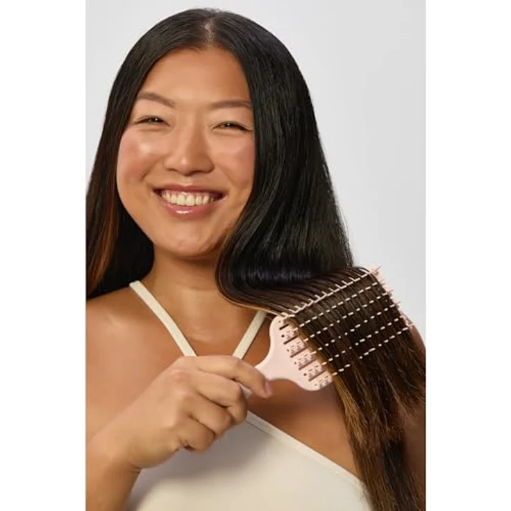 GLOV Zen Flow, Flache Bürste für das Haar, Ergonomische Form mit flexiblen Borsten zur sanften Entwirrung, 1 St. – Bild 3