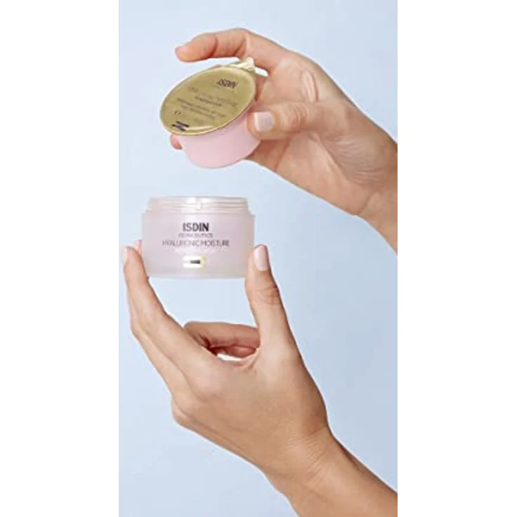 ISDIN ISDINCEUTICS Hyaluronic Moisture Sensitive Skin Refill, feuchtigkeitsspendende Gesichtscreme mit Hyaluronsäure und Niacinamid für empfindliche Haut, 50 g – Bild 2
