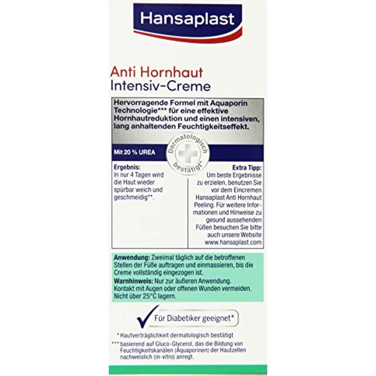 Hansaplast Anti Hornhaut Intensiv-Creme Fußcreme 75 ml – Bild 3