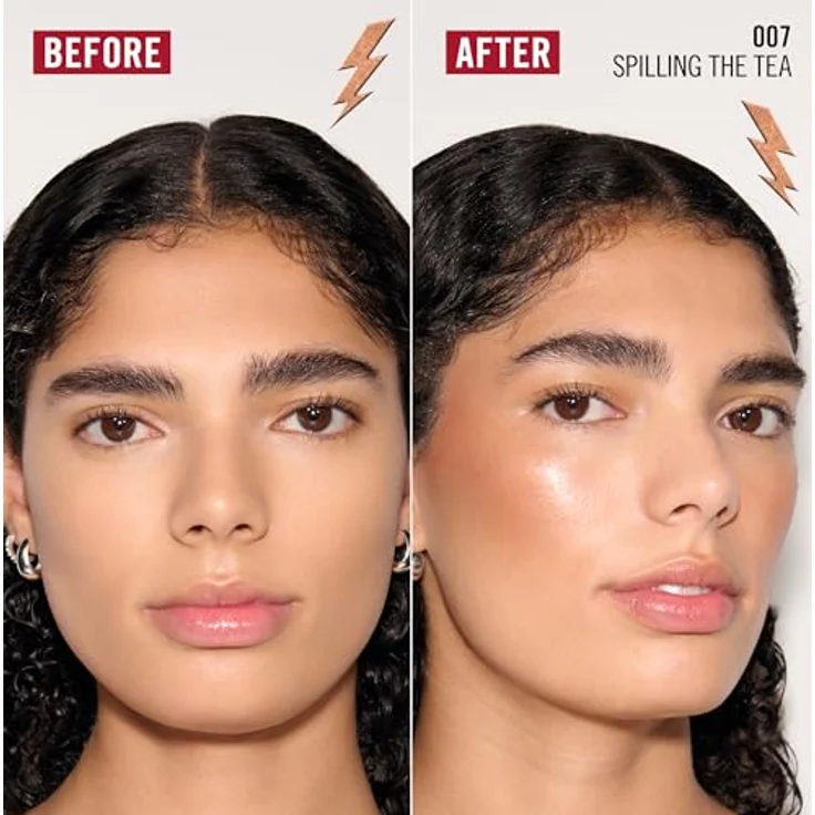 Rimmel Multi-Tasker Turbocharged Glow, flüssiger Aufheller in Farbton 007 Spilling the Tea, 10 ml, für strahlenden Teint und natürliche Akzente – Bild 3