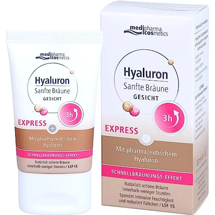 Medipharma Cosmetics SANFTE Bräune Express Gesicht Creme 30 Milliliter – Bild 2