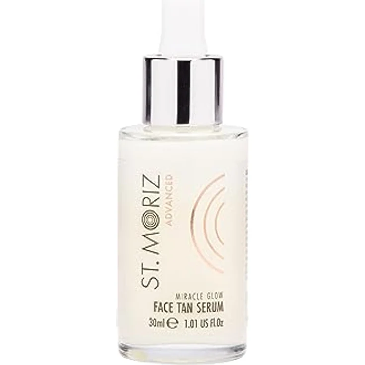 St Moriz Advanced Miracle Glow Gesichtsbräunungsserum, feuchtigkeitsspendendes Selbstbräuner-Gesichtsserum mit Q10 und Hyaluronsäure, für stufenweise Bräunung und strahlenden Glanz – Bild 1