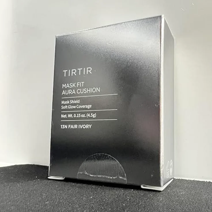 TIRTIR Mask Fit Aura Cushion Mini, feuchtigkeitsspendendes Make-up im Schwamm, Farbe 13N Fair Ivory, 4.5 g – Bild 7