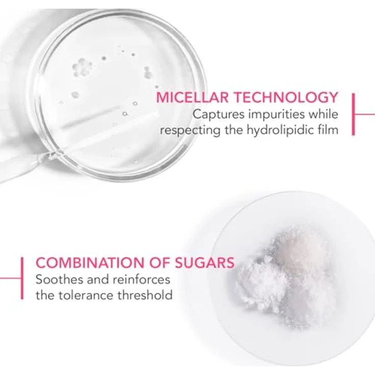 Bioderma Sensibio H2O Limited Edition by Victoria Beckham, 500 ml beruhigendes Mizellenwasser, reinigt sanft und hydratisiert, für empfindliche Haut – Bild 7