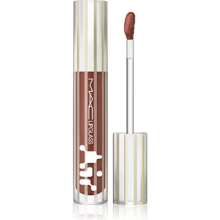 MAC Cosmetics Lipglass Air, Hydratisierendes Lipgloss, Farbton Aesthestic, 5 ml, hochglänzend, pflegend mit Kokosnuss- und Jojobaöl