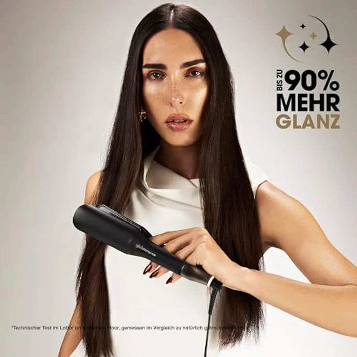 ghd Chronos Max Glätteisen – 185°C, Schnellaufheizfunktion, 30 Sek. Aufheizzeit, ideal für lange Haare - Schwarz – Bild 7