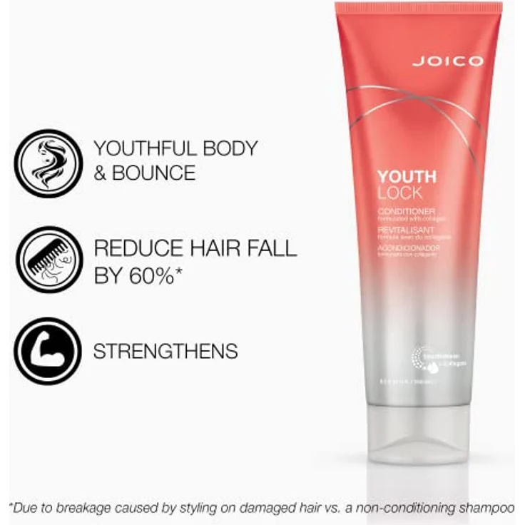 JOICO Youthlock Conditioner 250 ml, Pflegespülung für jugendliches Haar – Bild 3