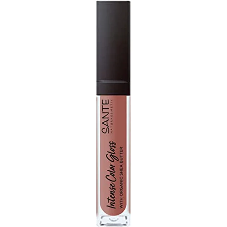 Sante Naturkosmetik Natürlicher Lipgloss mit glänzendem Finish, Mit Sheabutter für gepflegte Lippen, Intense Color Gloss, Nr. 02 Soothing Terra, 1 x 5,3 ml – Bild 1