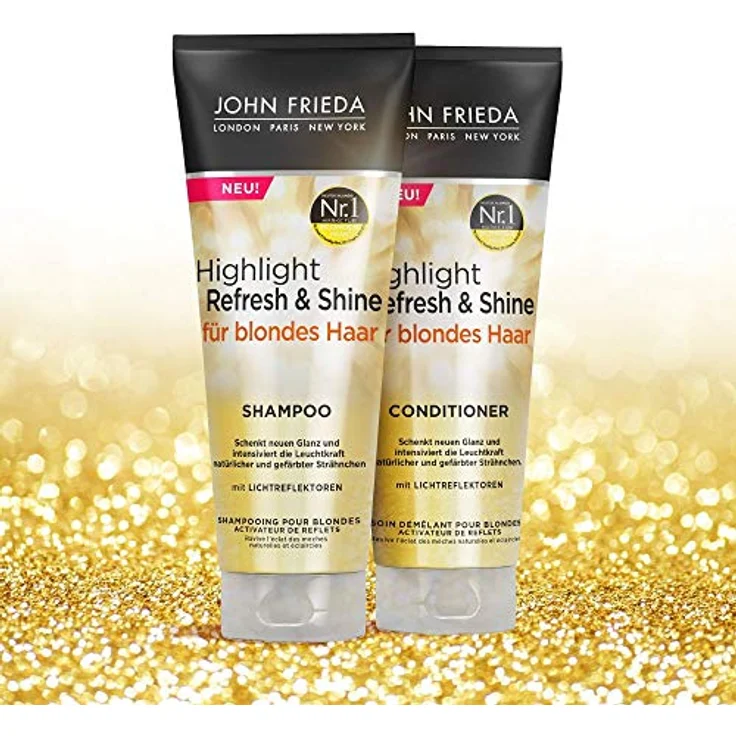 John Frieda Highlight Refresh & Shine Shampoo - 250 ml - Für strahlendes Blond & intensive Leuchtkraft – Bild 3