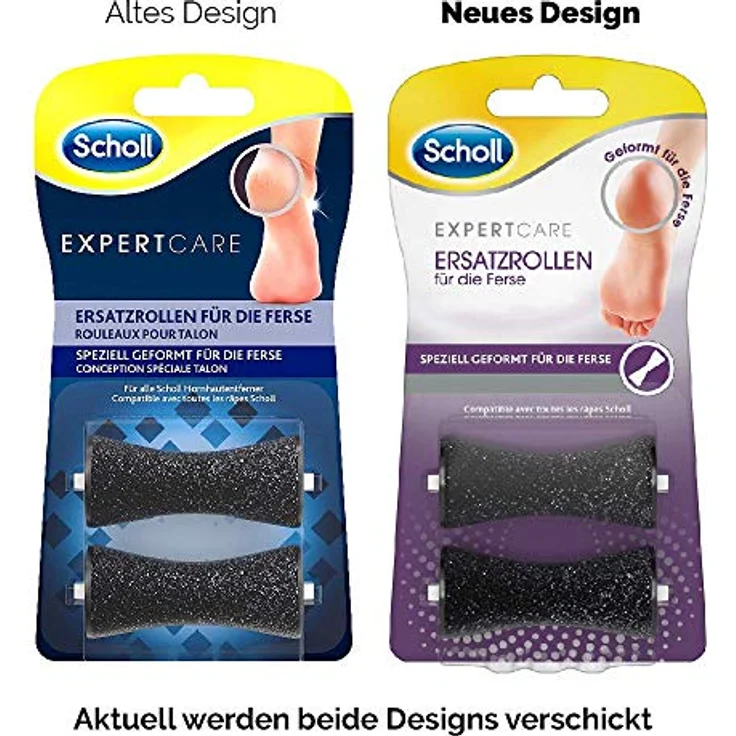 Scholl EXPERTCARE Ersatzrollen für die Ferse Nachfüller für die elektrischen Hornhautentferner von Scholl Mit Diamantpartikeln 2 Rollen – Bild 3