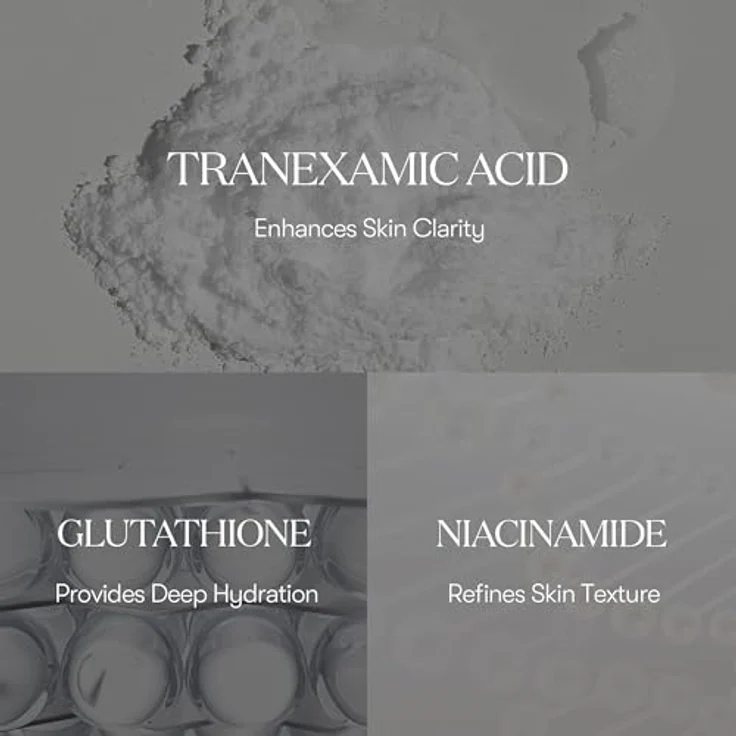 VT COSMETICS TX Toning Essence 1000 Shot, Tranexamsäure Serum mit Niacinamid und Glutathion für strahlende Glashaut, parfümfrei, für empfindliche Haut – Bild 3