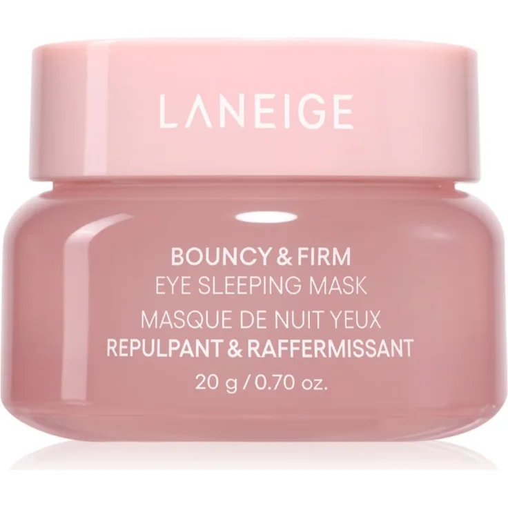 LANEIGE Bouncy & Firm Eye Sleeping Mask, Augenmaske für die empfindliche Augenpartie, 20 ml, feuchtigkeitsspendend, glättet Falten und dunkle Augenringe