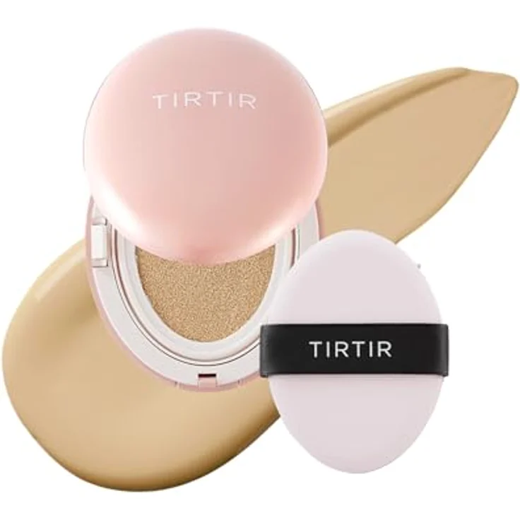 TIRTIR Mask Fit Aura Cushion Mini, mattierendes Make-up mit Hyaluronsäure, Farbton 24W Soft Beige, 4.5 g – Bild 1