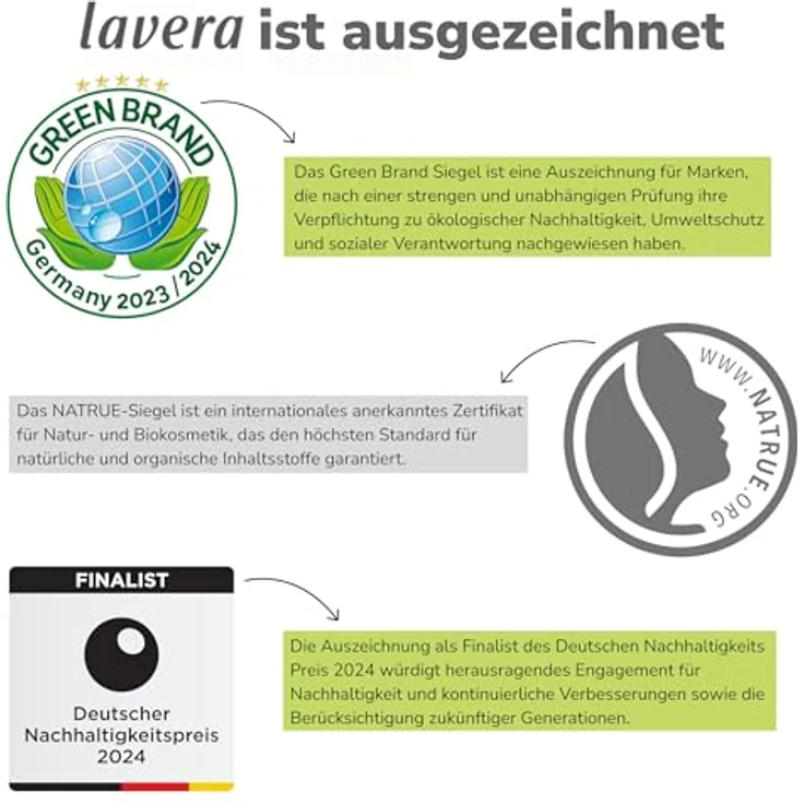 lavera Feste Duschseife Basis Sensitiv - Hydro Feeling 2in1, vegane Körper- und Haarreinigung, 50g – Bild 7