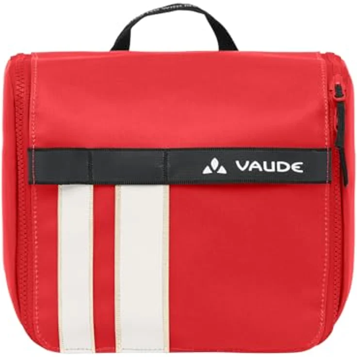 Vaude Banaba Kulturbeutel, 26 cm, rot, 100% Polyurethan, vielseitiger Beauty Case – Bild 4