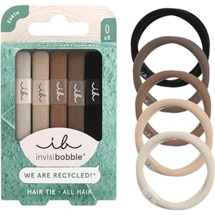 invisibobble 5 Haargummis Damen & Mädchen Mocha Brown | Zopfgummi Haarschonend | Haarband Anti Frizz & Ohne Abdruck | Stylischer Haargummi für jeden Haartypen | 5 Stück – Bild 1
