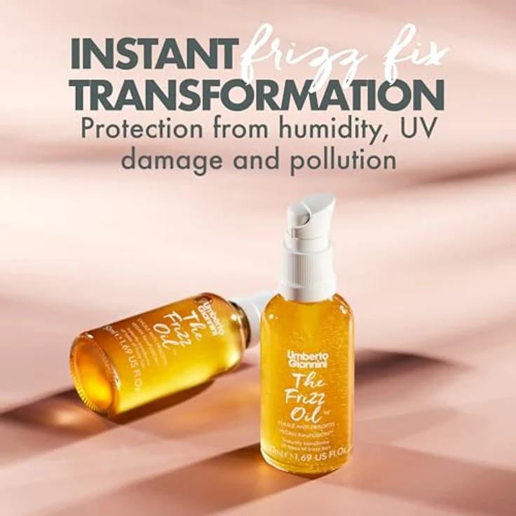 Umberto Giannini The Frizz Oil 50 ml – Glanzverstärkendes, veganes Keratin-Bond-Reparatur-Haaröl mit Metall-Detox-Technologie – Bild 2