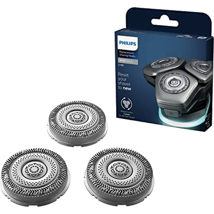 Philips SH91, Rasierkopf für 9000 Series und Norelco 9000 Series, 3er Pack