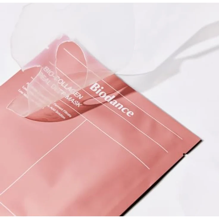 Biodance Bio Collagen Deep Face Mask, Feuchtigkeitsspendende Korean Skincare mit Hyaluronsäure, Niacinamid und Galactomyceten, 4 Blätter, 34 g – Bild 4