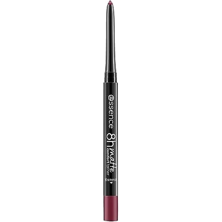 essence 8h matte comfort lipliner, Lip Pencil, Lippenkonturenstift, Nr. 08 Dark Berry, rot, sofortiges Ergebnis, langanhaltend, matt, vegan, wasserfest, Mikroplastik Partikel frei (0,3g) – Bild 1