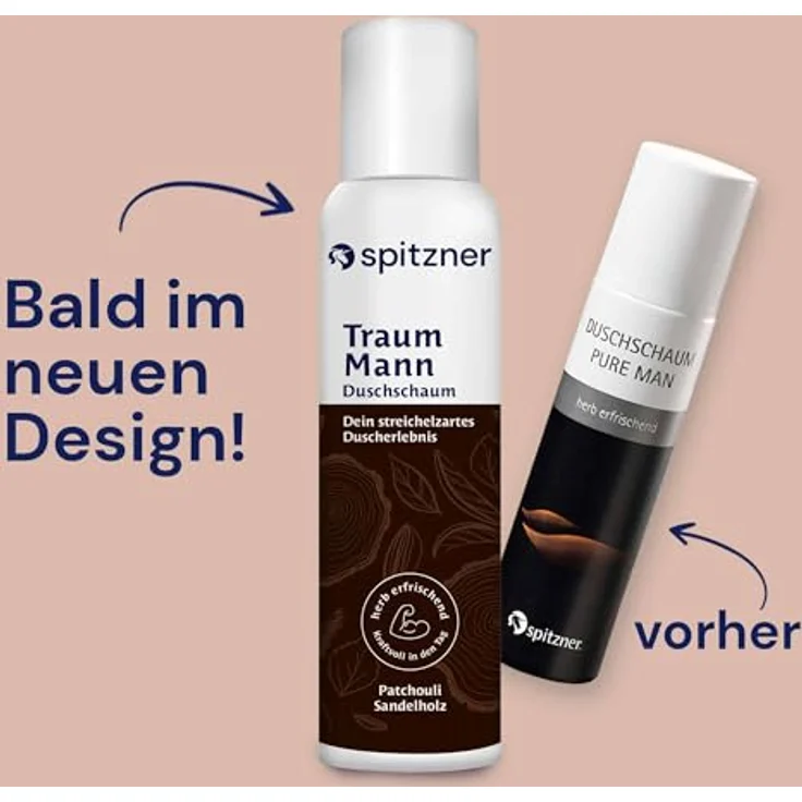 Spitzner Fitness Man Duschschaum Set, 3 x 150ml, vegan und parabenfrei, ideal für unterwegs – Bild 4