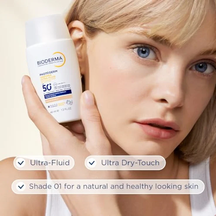 NAOS Bioderma Photoderm XDefense Ultra-Fluid Farbton 01, LSF 50+, 40 ml - Sonnenschutz mit DETOX-Formel, ultra-flüssige Textur und aktive Abwehr – Bild 2