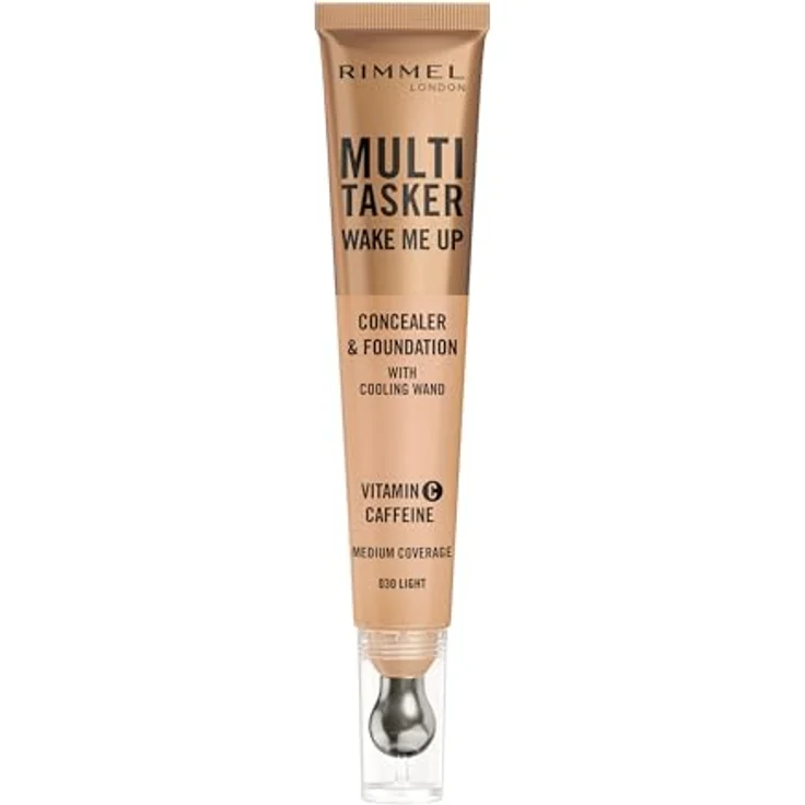 Rimmel Multi-Tasker Wake Me Up Concealer, zur Verjüngung der Gesichtshaut, Farbton 30 Light, 20 ml – Bild 1