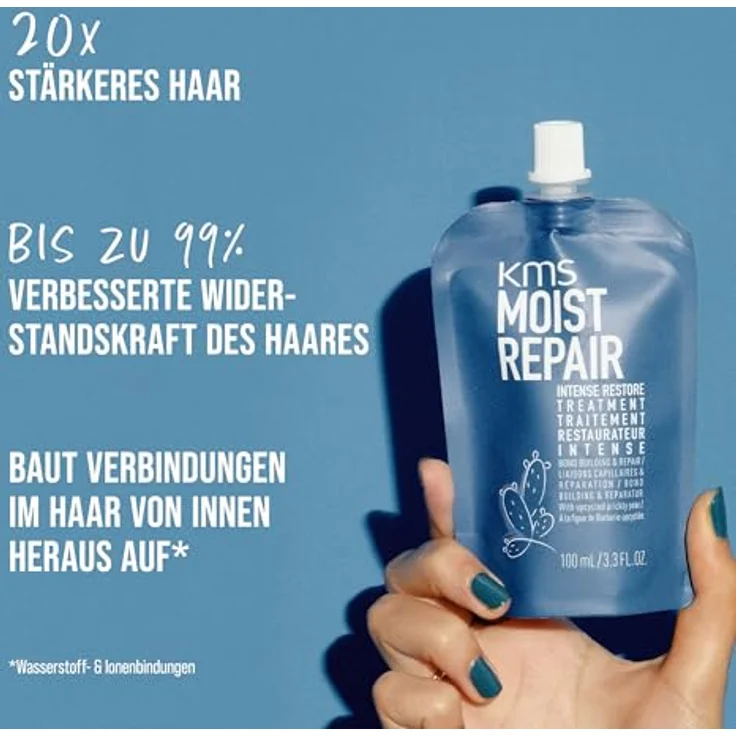 KMS Moistrepair Intense Restore Treatment, Haarkur für feuchtigkeitsspendende Haarreparatur, 500 ml – Bild 2