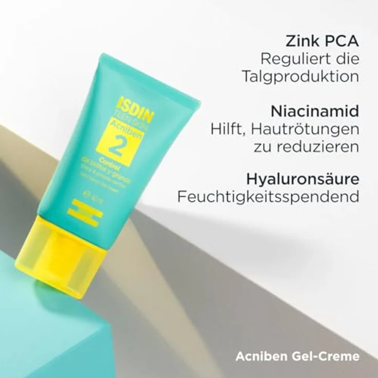 ISDIN Acniben Akne Kontroll Gel Creme (40ml) | Beseitigt Unreinheiten, bringt die Haut ins Gleichgewicht | Mattes Finish mit Zinkamid – Bild 4