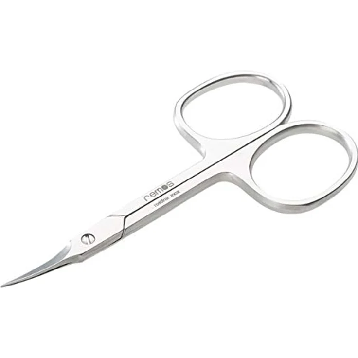 remos Profi Nagelhautschere Turmspitze Edelstahl [INOX] 9.5cm, präzise Schneide für Nagelhaut, nachstellbare Schraube, mattes Design – Bild 1
