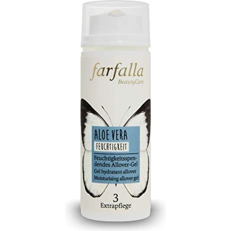 farfalla Aloe Vera Allover-Gel - Feuchtigkeitsspendendes Naturkosmetik NaTrue, 50 ml