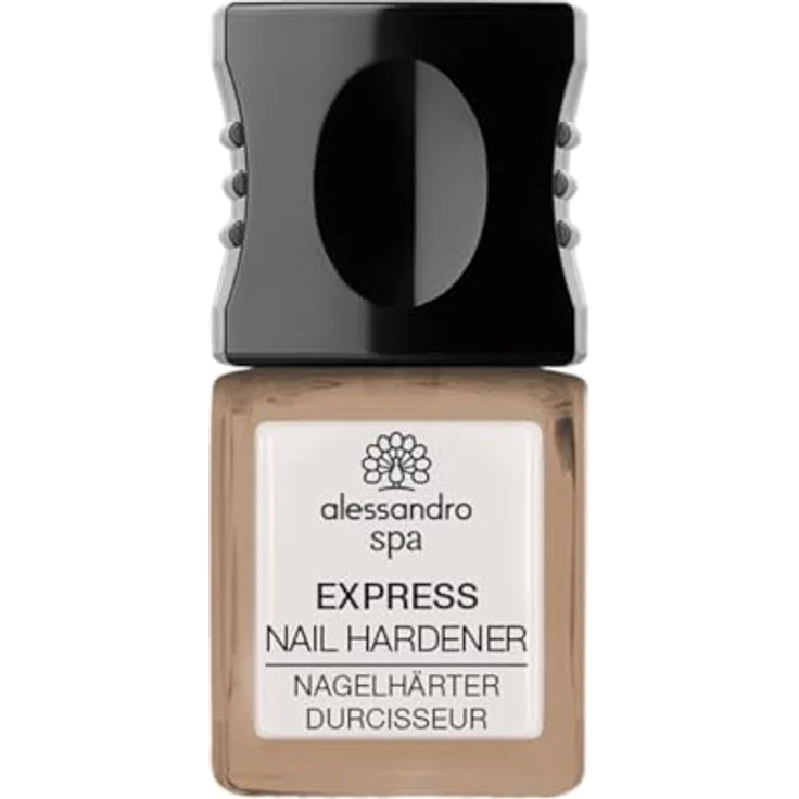 alessandro EXPRESS NAGELHÄRTER ALMOND, 2in1 Nagellack und Nagelhärter, 10ml – Bild 1
