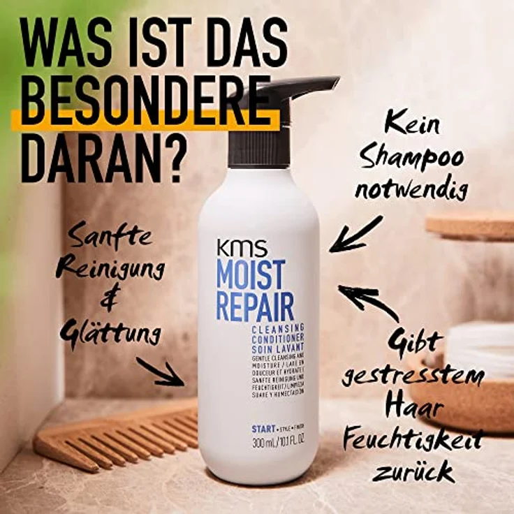 Kms Moist Repair Cleansing Conditioner 300 ml – Bild 3