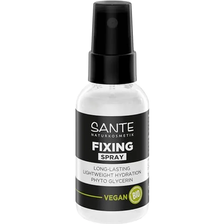 SANTE Gesichtsgel Long Lasting Fixing Spray Pro, 50 ml, mit Aloe Vera Puder und Bio-Zutaten