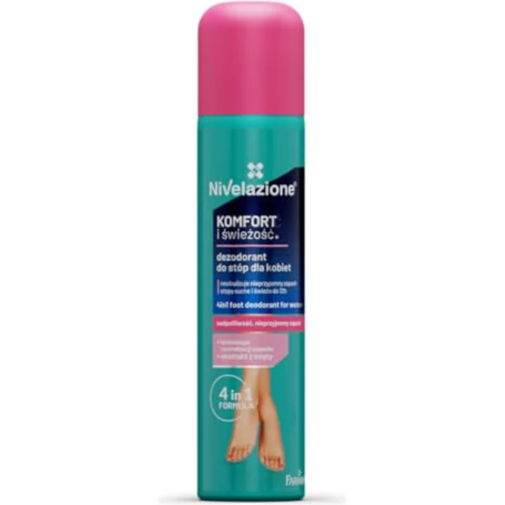 Farmona Nivelazione Feet Deodorant 4in1 für Frauen, Körperspray gegen Fußgeruch, erfrischend und kühlend, 180ml – Bild 2