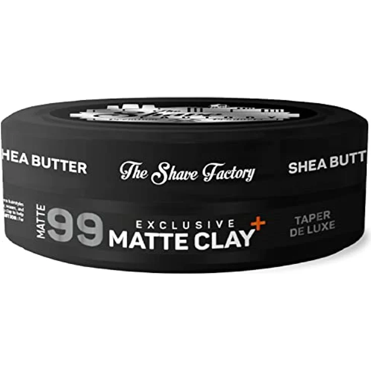 The Shave Factory Premium Pomade 99 Taper de Luxe, Haarpomade mit starkem Halt und mittlerem Glanz, wasserbasiert, 150ml – Bild 1