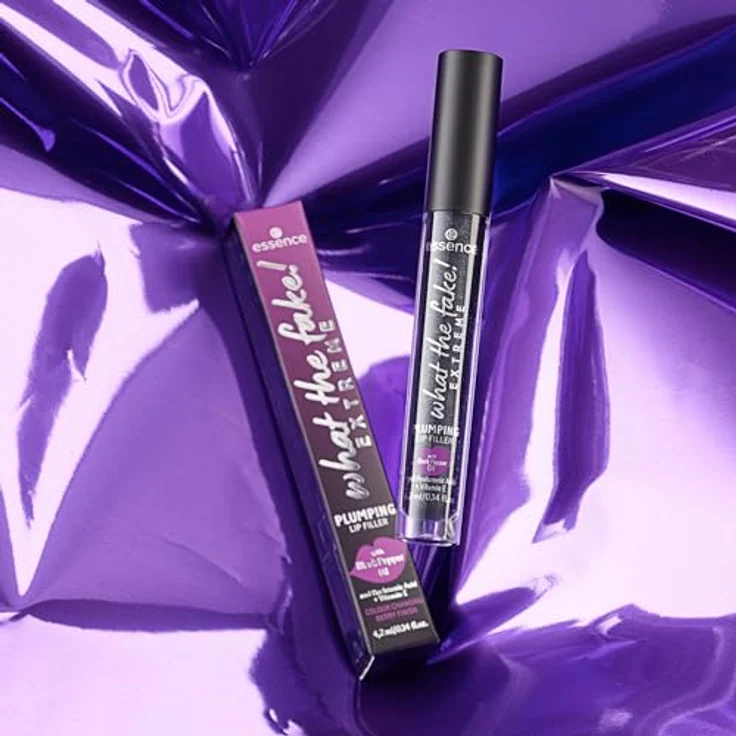 essence what the fake! EXTREME PLUMPING LIP FILLER, Lip Booster, farbanpassend, Schwarz, vegan, ohne Parabene, 3er Pack (3x4.2ml) – Bild 5