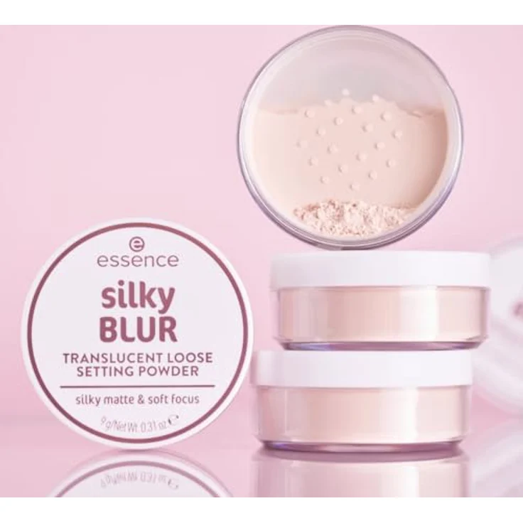 essence silky BLUR loser Fixierpuder, mattierend mit Weichzeichner-Effekt, Farbton 10, 9 g – Bild 3