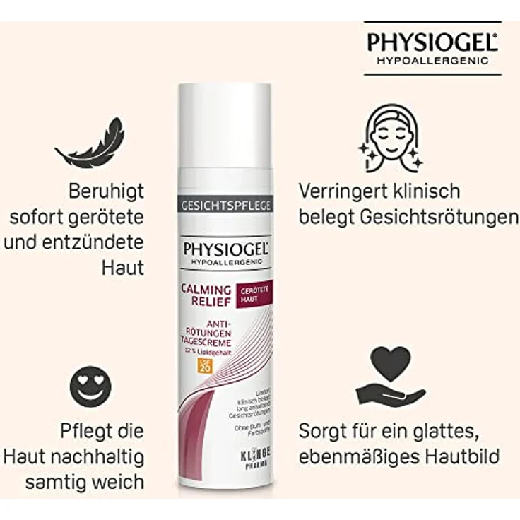 Physiogel Calming Relief Anti-Rötung Tagescreme SPF 20 All-in-One Pflege 40 ml mit pflegender Wirkung – Bild 5