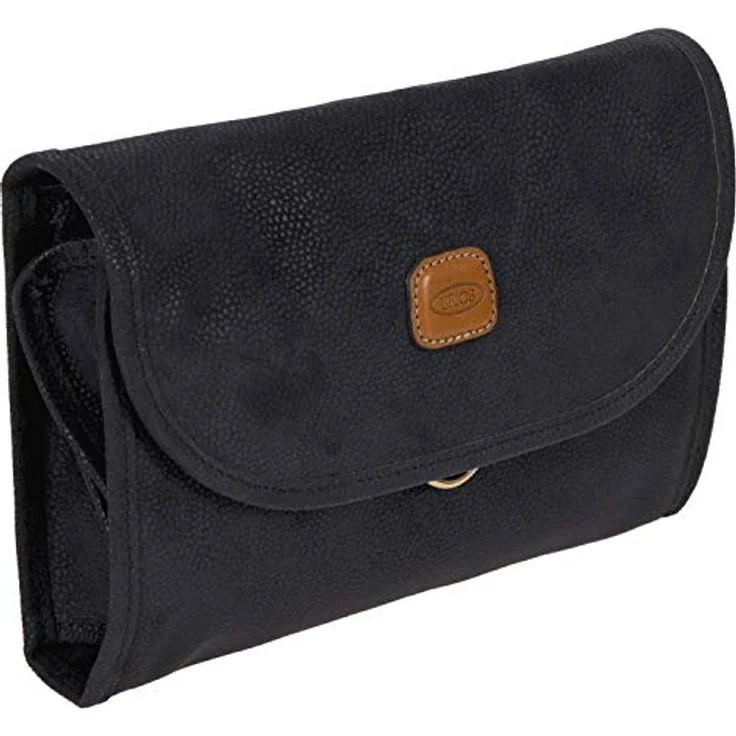 Brics, Necessaire, Life - Necessaire Trifold, Blau, 3 l, Veloursleder-Effekt, pflanzlich gegerbtes Toskana-Leder – Bild 2